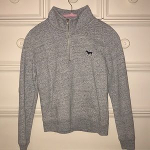 Grey quarter-zip from Pink